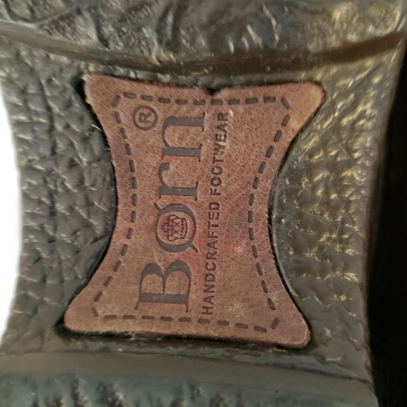 Born Brown Leather Clogs Women's Size 7 Mules - Picture 4 of 9